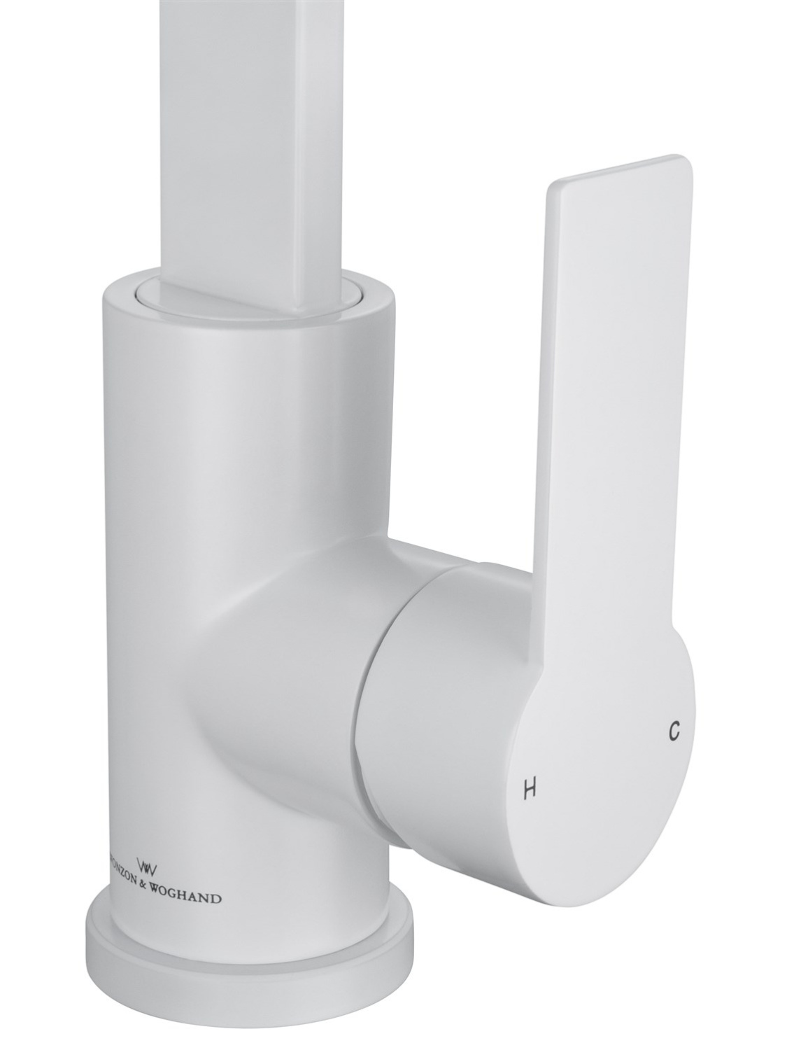 Wonzon & Woghand Смеситель для кухни, изливом 19,7 см, цвет: белый матовый WW-AE4550-MW