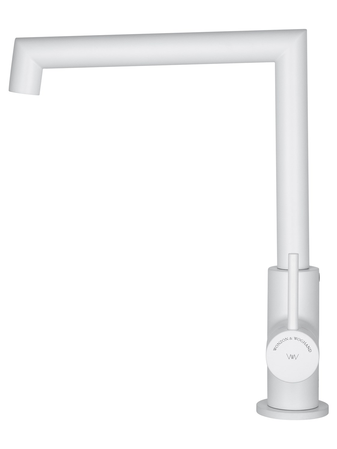 Wonzon & Woghand Смеситель для кухни, изливом 18 см, цвет: белый матовый WW-L1005-MW