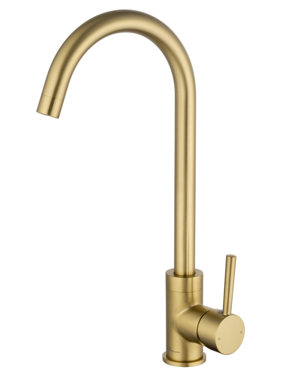 Wonzon & Woghand Смеситель для кухни, изливом 18 см, цвет: брашированное золото WW-A21102-BG