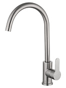 Wonzon & Woghand Смеситель для кухни, изливом 20,6 см, цвет: брашированный никель WW-AE4554-BS