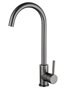 Wonzon & Woghand Смеситель для кухни, изливом 18 см, цвет: темный графит WW-A21102-BGG