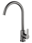 Wonzon & Woghand Смеситель для кухни, изливом 20,6 см, цвет: темный графит WW-AE4554-BGG