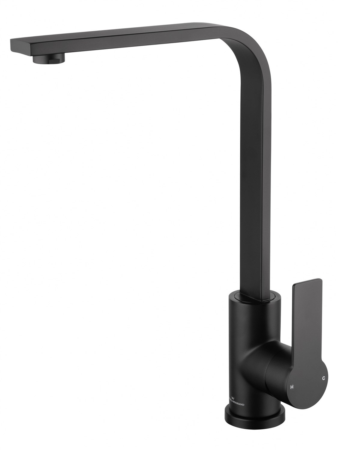 Wonzon & Woghand Смеситель для кухни, изливом 19,7 см, цвет: черный матовый WW-AE4550-MB