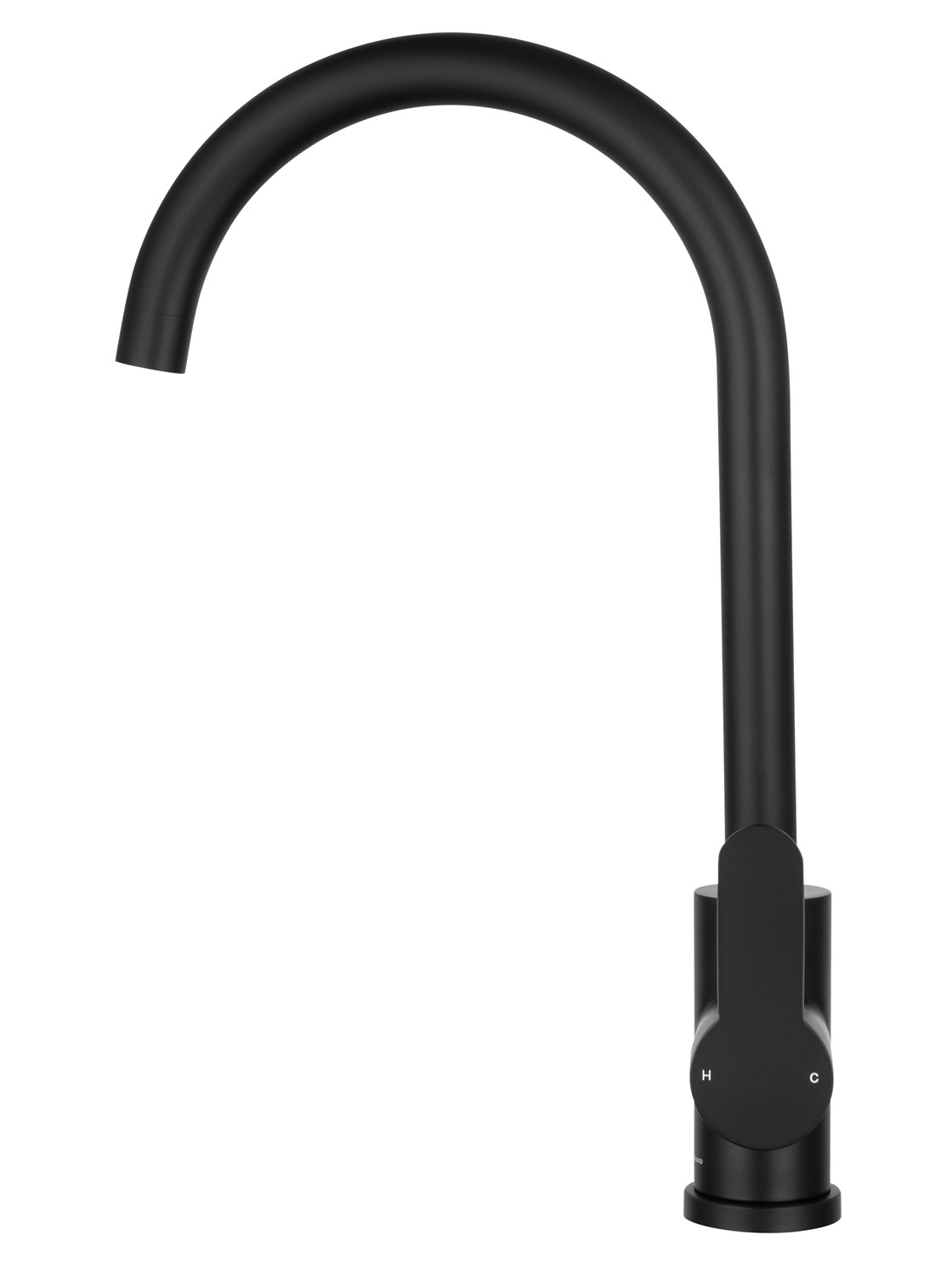 Wonzon & Woghand Смеситель для кухни, изливом 20,6 см, цвет: черный матовый WW-AE4554-MB