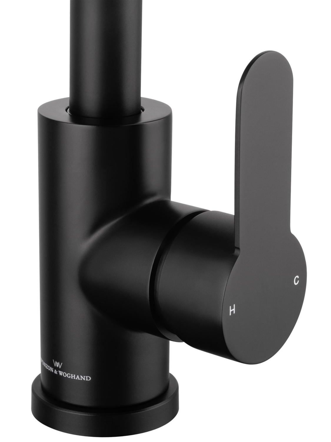 Wonzon & Woghand Смеситель для кухни, изливом 20,6 см, цвет: черный матовый WW-AE4554-MB