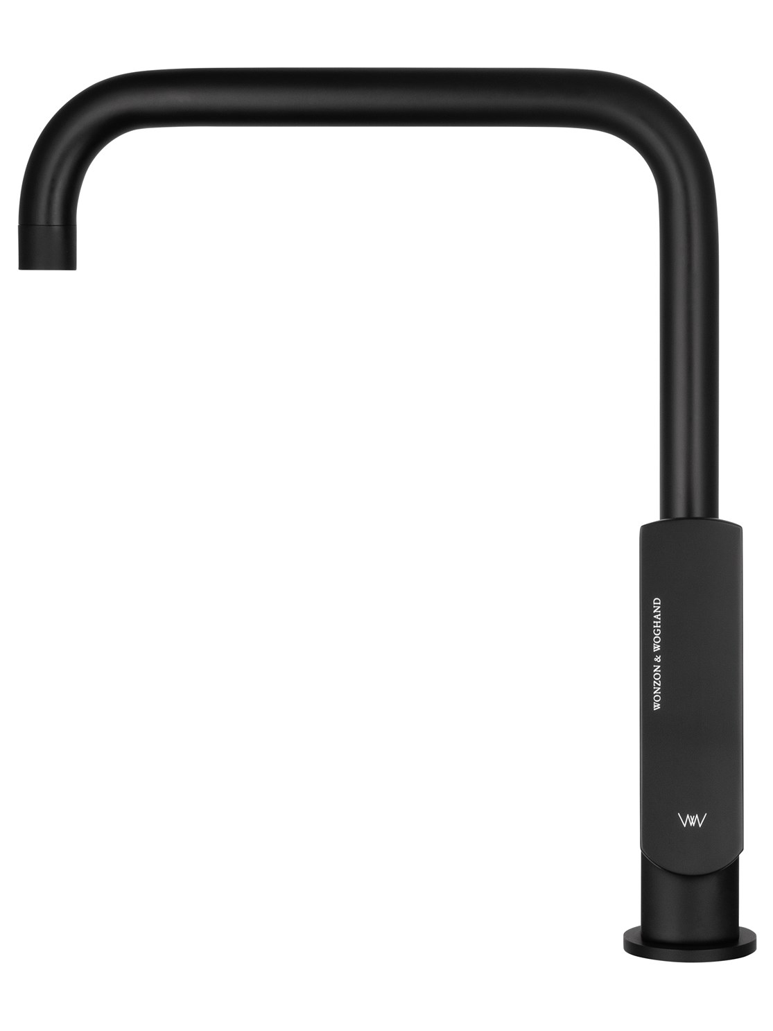 Wonzon & Woghand Смеситель для кухни, изливом 23,3 см, цвет: черный матовый WW-L1006-MB