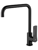 Wonzon & Woghand Смеситель для кухни, изливом 23,3 см, цвет: черный матовый WW-L1006-MB