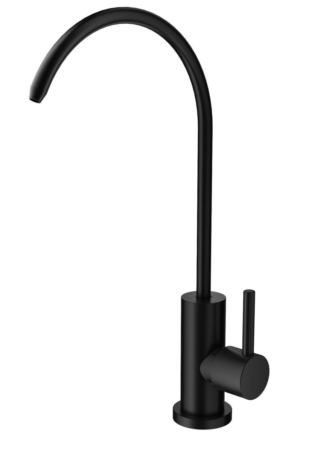 Wonzon & Woghand Кран для фильтрованной воды, длина излива 14 см, поворотный, цвет: черный матовый WW-AE4587-MB