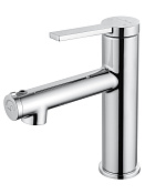 Wonzon & Woghand Смеситель для раковины с доп. изливом, без д/к, излив 11,2 см, цвет: хром глянец WW-H1017-CR