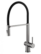 Wonzon & Woghand Смеситель для кухни с гибким изливом 22 см, цвет: темный графит WW-88438003-BGM