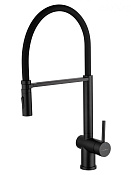 Wonzon & Woghand Смеситель для кухни с гибким изливом 22 см, цвет: черный матовый WW-88438003-MB