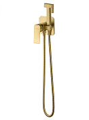 Wonzon & Woghand Diamond Гигиенический душ встраиваемый, комплект, цвет: браширов. золото WW-88829011-BG