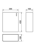 Nofer Ведро для мусора без крышки подвесное, 23 литра, цвет: хром 14077.B