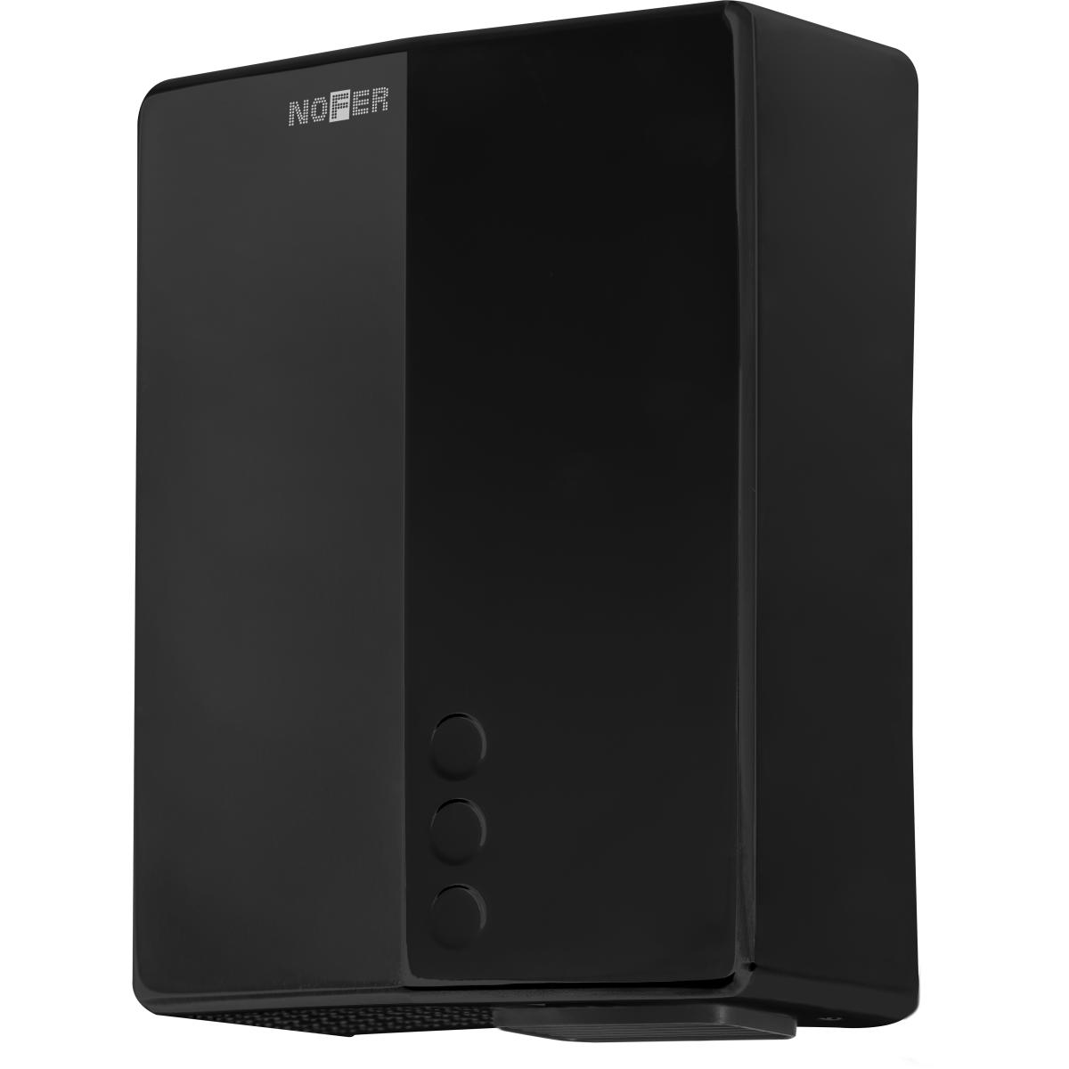 Nofer Big flow evo Сушилка для рук сенсорная, подвесная, 21,8x10,2x28,4h см, цвет: черный матовый 01481.N