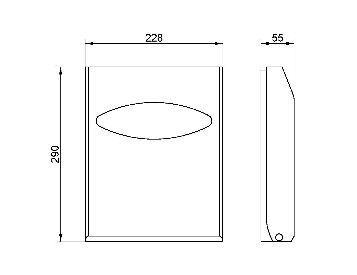 Nofer Serie black Диспенсер туалетных накладок, подвесной, цвет: черный матовый 04028.N
