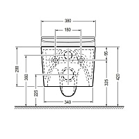 Catalano Cataclean Унитаз подвесной с функцией биде, смыв торнадо, цвет: белый глянцевый 01-1111590001