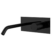 Fima Carlo Frattini Spillo Tech Смеситель для раковины встраиваемый, излив 15 см, цвет: black matt F3051TWX5XNS