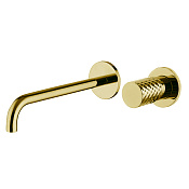 Fima Carlo Frattini Spillo Tech Смеситель для раковины встраиваемый, излив 25 см, цвет: gold F3051TWZX9XOR