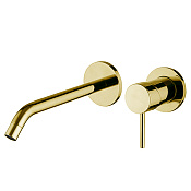 Fima Carlo Frattini Spillo Up Смеситель для раковины встраиваемый, излив 21 см, цвет: gold F3051WLX8OR