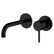 Fima Carlo Frattini Spillo Up Смеситель для раковины встраиваемый, излив 12 см, цвет: black matt F3051WSX9NS