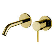 Fima Carlo Frattini Spillo Up Смеситель для раковины встраиваемый, излив 16 см, цвет: gold F3051WX8OR