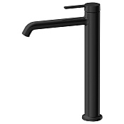 Fima Carlo Frattini Snap Смеситель для раковины, без донного клапана, излив 17 см, цвет: black matt F3111/HNS.1