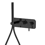 Fima Carlo Frattini Snap Смеситель для душа встраиваемый, 2 потребителя, цвет: black matt F3129WX2NS