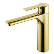 Fima Carlo Frattini Mast Смеситель для раковины, без донного клапана, излив 15,8 см, цвет: gold F3131LOR.1