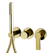 Fima Carlo Frattini Mast Смеситель для душа встраиваемый, 2 потребителя, цвет: gold F3149WX8OR