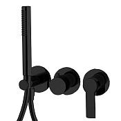 Fima Carlo Frattini Mast Смеситель для душа встраиваемый, 2 потребителя, цвет: black matt F3149WX8NS