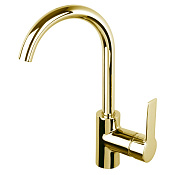 Fima Carlo Frattini Mast Смеситель для раковины Energy Saving с д/к, излив 15,5 см, цвет: gold F3151OR.ES