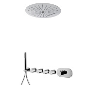 Fima Carlo Frattini Wellness Душевой комплект встраиваемый: термостат, душ, 3 режима, цвет: chrome F3188X4R40CR