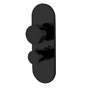 Fima Carlo Frattini So Смеситель для душа встраиваемый, без ручек 2-3 потребителя, цвет: black matt F3189X7NS