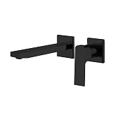 Fima Carlo Frattini Fit Смеситель для раковины встраиваемый, излив 20 см, цвет: black matt F3391WLX8NS