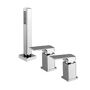 Fima Carlo Frattini Fit Смеситель на борт ванны с ручным душем, без излива, цвет: chrome F3394/1NCR