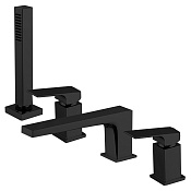 Fima Carlo Frattini Fit Смеситель на борт ванны с ручным душем, цвет: black matt F3394NNS