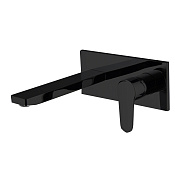 Fima Carlo Frattini Serie 22 Смеситель для раковины встраиваемый, излив 15 см, цвет: black matt F3830WX5NS