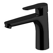 Fima Carlo Frattini Serie 22 Смеситель для раковины с донным клапаном, излив 14 см, цвет: black matt F3831LNS