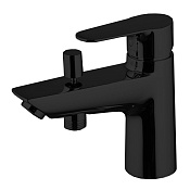 Fima Carlo Frattini Serie 22 Смеситель на борт ванны с переключателем, цвет: black matt F3834/9NS