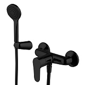 Fima Carlo Frattini Serie 22 Смеситель для душа с душевым комплектом, без излива, цвет: black matt F3835NS