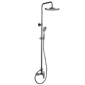 Fima Carlo Frattini Wellness Душевая стойка: смеситель, верхний и ручной душ, цвет: chrome F3835/2CR