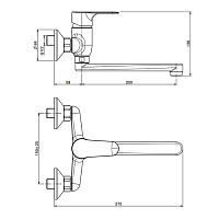 Fima Carlo Frattini Kitchen Смеситель для кухни, поворотный излив 20 см, цвет: chrome F3836CR
