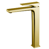 Fima Carlo Frattini Zeta Смеситель для раковины, без донного клапана, излив 16,5 см, цвет: gold F3961/HNOR.1