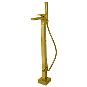 Fima Carlo Frattini Zeta Смеситель для ванны напольный с душем, излив 82,60 см, цвет: gold F3964/4NOR