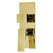 Fima Carlo Frattini Zeta Смеситель для душа встраиваемый, внешняя часть, 2-3 потребителя, цвет: gold F3969X6OR