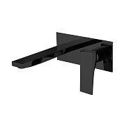 Fima Carlo Frattini Zeta Смеситель для раковины встраиваемый, излив 15 см, цвет: black matt F3971WX5NS