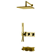Fima Carlo Frattini Wellness Душевой комплект встраиваемый: термостат, душ, 1 режим, цвет: gold F3989WX3Q256OR
