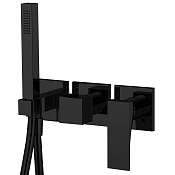 Fima Carlo Frattini Zeta Смеситель для душа встраиваемый, 2 потребителя, цвет: black matt F3989WX8NS