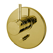 Fima Carlo Frattini Fimatherm Смеситель для душа встраиваемый, 2 потребителя, цвет: gold F4039X2OR