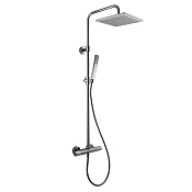Fima Carlo Frattini Wellness Душевая стойка: термостат, верхний и ручной душ, цвет: chrome F4885/QP255CR